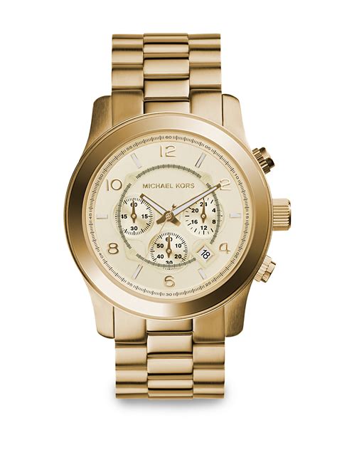 michael kors oversized runway watch womens|Michael Kors runway watch slim.